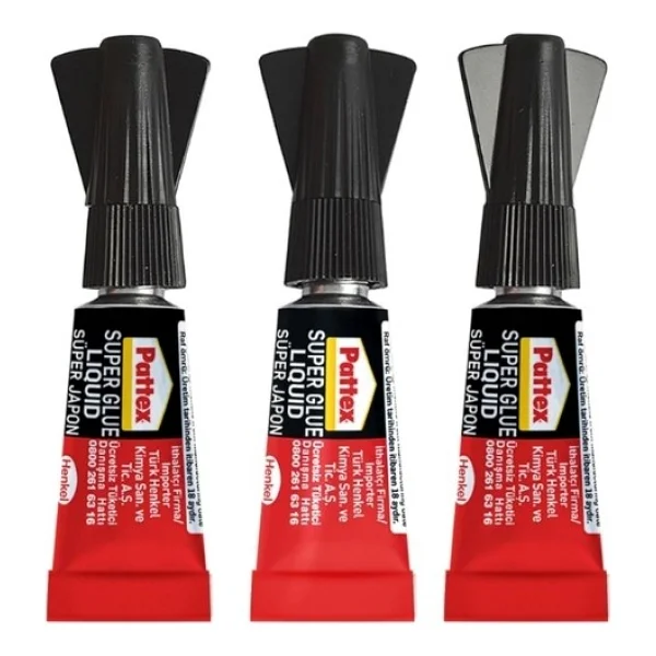 Pattex Süper Mini Trio 1 Gr 3'lü Hızlı Japon Yapıştırıcı - Görsel 3