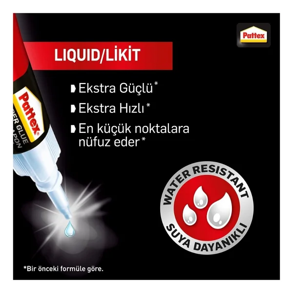 Pattex Süper Mini Trio 1 Gr 3'lü Hızlı Japon Yapıştırıcı - Görsel 4