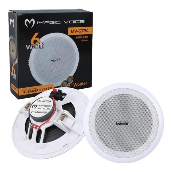 Magicvoice Mv-6724 Trafosuz Alçıpan Hoparlör - Görsel 4