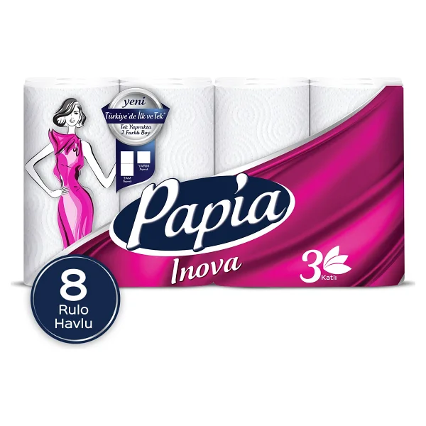 Papia Inova 8'li Kağıt Havlu - Görsel 6