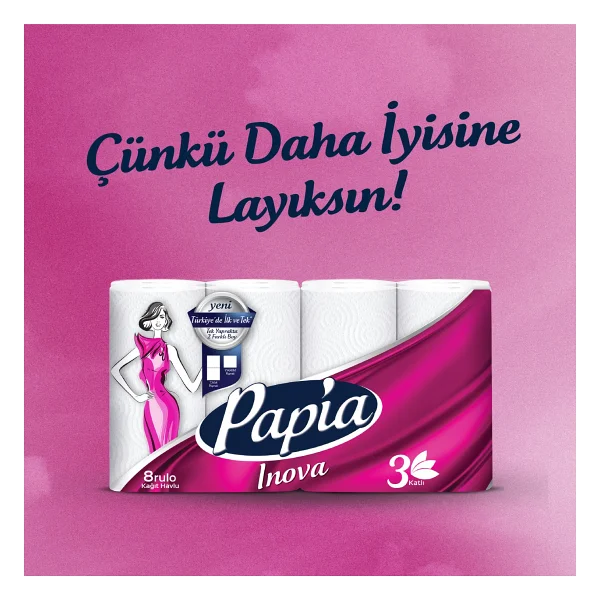 Papia Inova 8'li Kağıt Havlu - Görsel 5