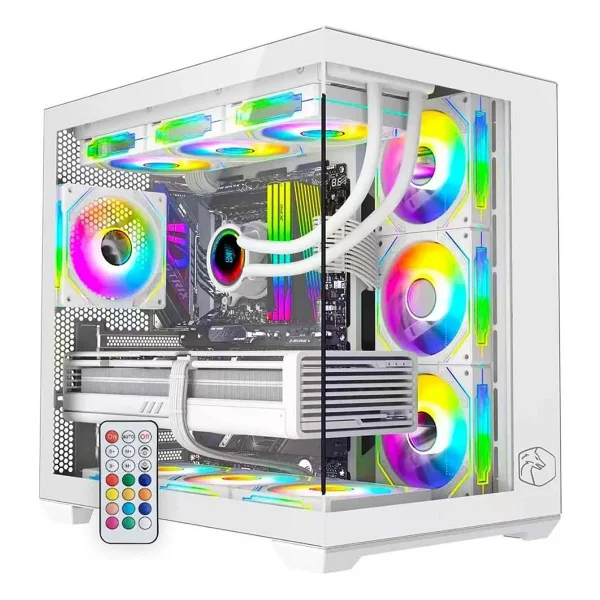 Gametech Prime V2 RGB Fanlı Beyaz Atx Oyuncu Kasası - Görsel 8