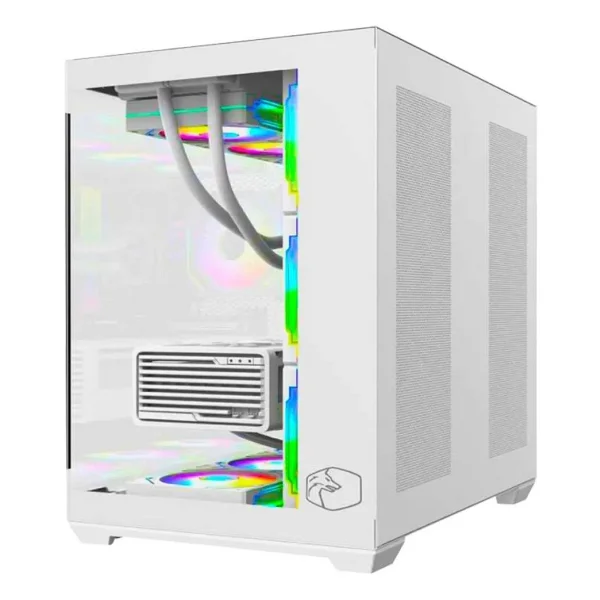 Gametech Prime V2 RGB Fanlı Beyaz Atx Oyuncu Kasası - Görsel 4