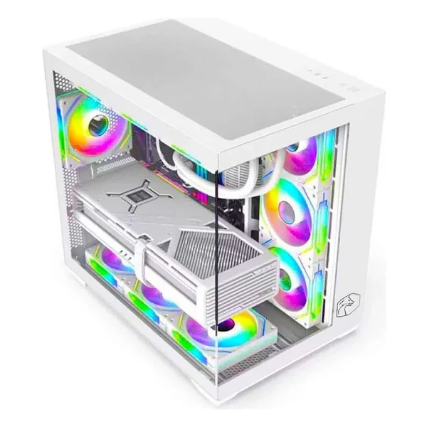 Gametech Prime V2 RGB Fanlı Beyaz Atx Oyuncu Kasası - Görsel 2