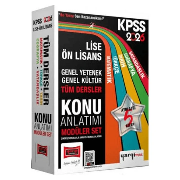 Yargı 2026 Kpss Lise Ön Lisans Gk-Gy Tüm Dersler Konu Anlatımı Modüler Set 5 Kitap - Görsel 2