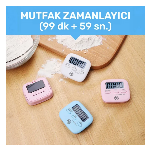 Npo Npt05b Mutfak,Ders,Yemek İçin 99:59dk Dijital Alarm Kronometre,Pomodoro Öğrenci Motivasyon Saati - Görsel 4