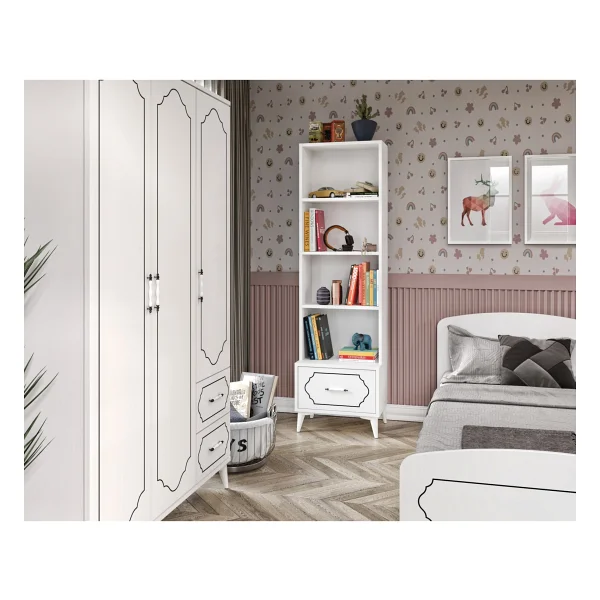Hayal Modern Genç Odası Takımı Beyaz - 4 Parçalı Ve Tamamı Mdf - Görsel 2