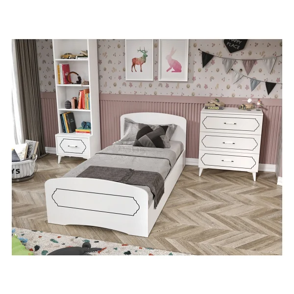 Hayal Modern Genç Odası Takımı Beyaz - 4 Parçalı Ve Tamamı Mdf - Görsel 3