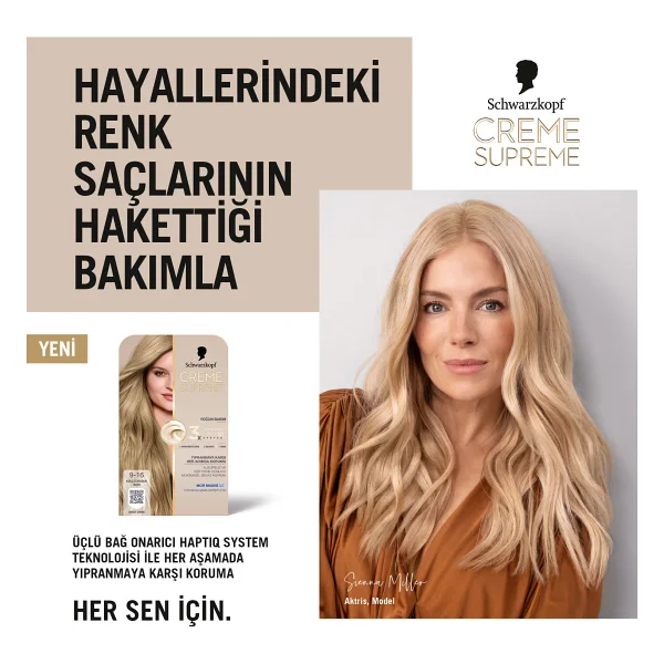 Schwarzkopf Creme Supreme 7.16 Küllü Soğuk Kumral Saç Boyası - Görsel 10