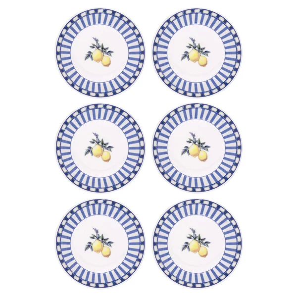 The Mia Odore Di Limone 6'lı 20 cm Yemek Tabağı - Görsel 6