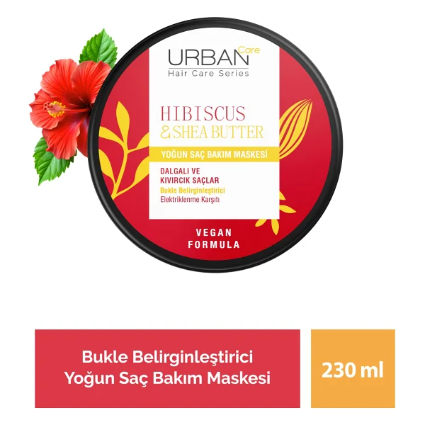 Urban Care Hibiscus & Shea Butter Yoğun Saç Bakım Maskesi 230 Ml - Görsel 2