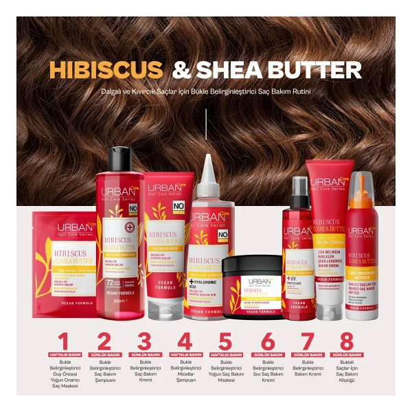 Urban Care Twisted Curls Hibiscus & Shea Butter 175 Ml Durulanmayan Saç Kremi - Görsel 7