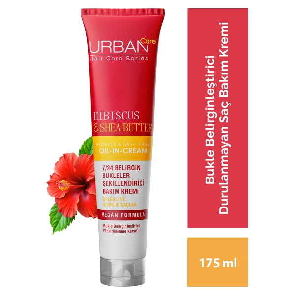 Urban Care Twisted Curls Hibiscus & Shea Butter 175 Ml 3 Adet Durulanmayan Saç Kremi - Görsel 2