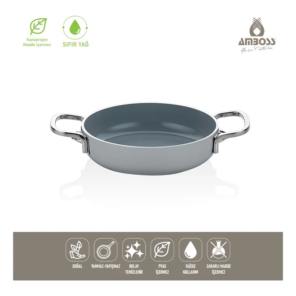 Amboss Sera Nova Gri 22 Cm Seramik Sahan - Görsel 3