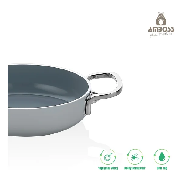 Amboss Sera Nova Gri 22 Cm Seramik Sahan - Görsel 4