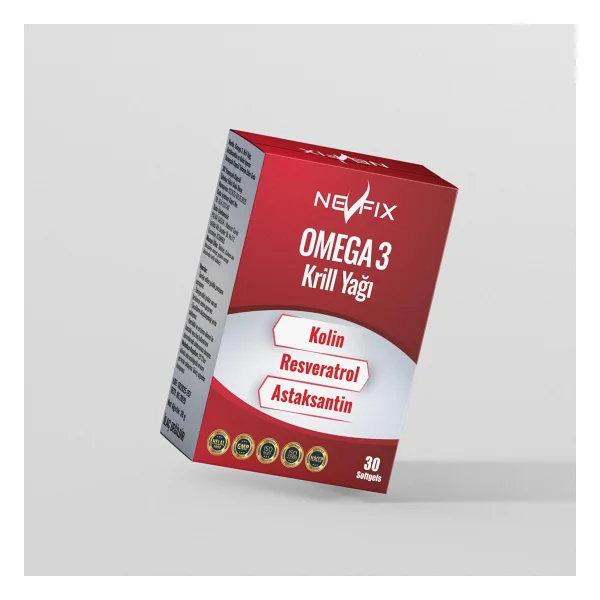 Nevfix Omega 3 Krill Yağı 30 Softgel Kolin Ve Resveratrol İçerir Yetişkinler İçin - Görsel 4