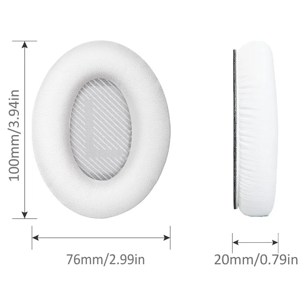 Bose Quietcomfort 2 Qc25 Ae2 Qc2 Qc15 Ae2ı Ae2w Qc35 Qc35 Ii Soundtrue Soundlink Uyumlu Kulaklık Süngeri Pedi Yastığı Yastık Ped Minder - Beyaz - Görsel 3