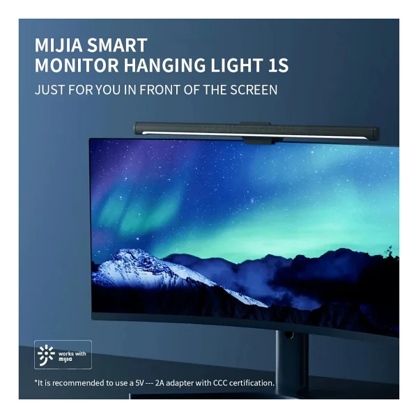 Xiaomi Mijia 1s Bilgisayar Monitörü Işık Çubuğu Kablosuz Kumanda Ayarlanabilir Lümen Mjgjdo2yl - Görsel 4