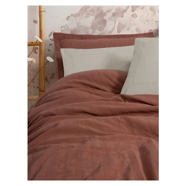 Cotton Box Natura Vilo Kiremit Çift Kişilik Pike Takımı - Görsel 6