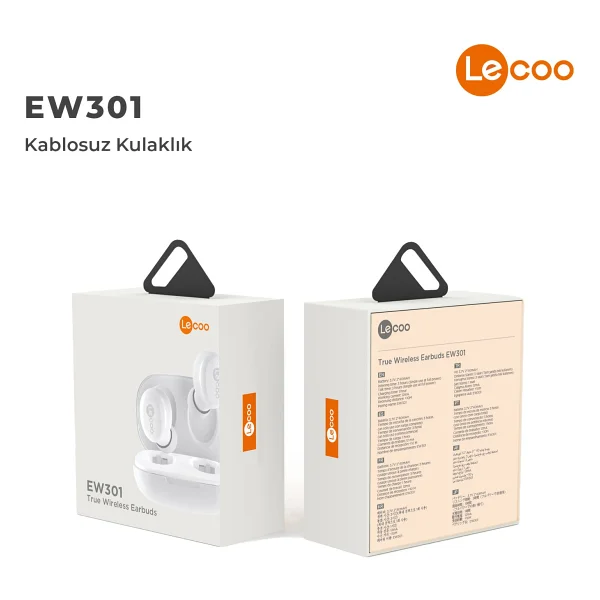 Lenovo Lecoo Ew301 TWS Kulak İçi Bluetooth Kulaklık Beyaz - Görsel 10