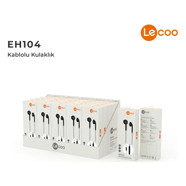 Lenovo Lecoo Eh104 Siyah Kablolu Kulak İçi Kulaklık - Görsel 7