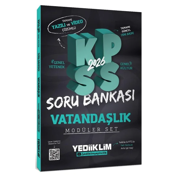 Yediiklim Yayınları 2026 Kpss Gy-Gk Tamamı Hem Yazılı Hem Video Çözümlü Modüler Set Soru Bankası (5 Kitap) - Görsel 2