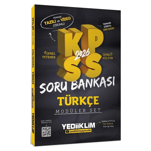 Yediiklim Yayınları 2026 Kpss Gy-Gk Tamamı Hem Yazılı Hem Video Çözümlü Modüler Set Soru Bankası (5 Kitap) - Görsel 3