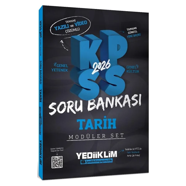 Yediiklim Yayınları 2026 Kpss Gy-Gk Tamamı Hem Yazılı Hem Video Çözümlü Modüler Set Soru Bankası (5 Kitap) - Görsel 4