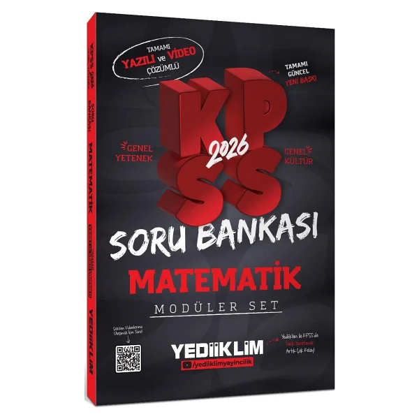 Yediiklim Yayınları 2026 Kpss Gy-Gk Tamamı Hem Yazılı Hem Video Çözümlü Modüler Set Soru Bankası (5 Kitap) - Görsel 5