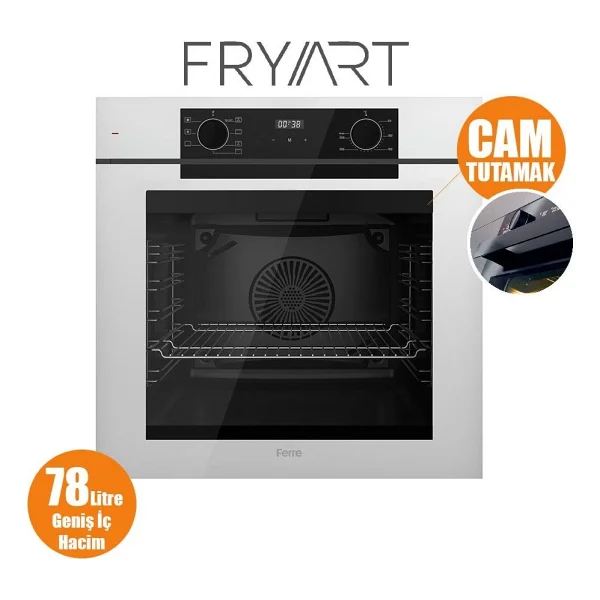 Ferre Fryart Qep63cb Beyaz Ankastre Fırın - Görsel 4