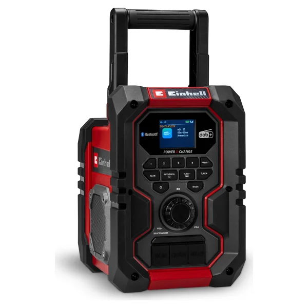 Einhell Akülü Radyo Te-Cr 18 Li Dab+/Fm/BT - Solo Power X-Change (18 V, Dab+, Fm, Bluetooth, Aux, USB, Otomatik İstasyon Arama, Tft Renkli Ekran, Ip65) - Görsel 6