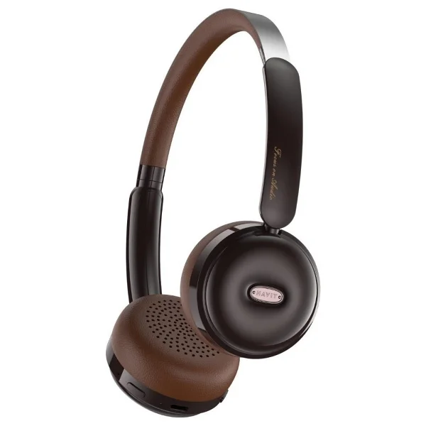 Havit H616bt Retro Kahverengi Kulak Üstü Bluetooth Kulaklık - Görsel 5