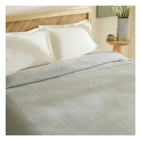 Karaca Home Maye Mint Fırfırlı Çift Kişilik Pike - Görsel 4