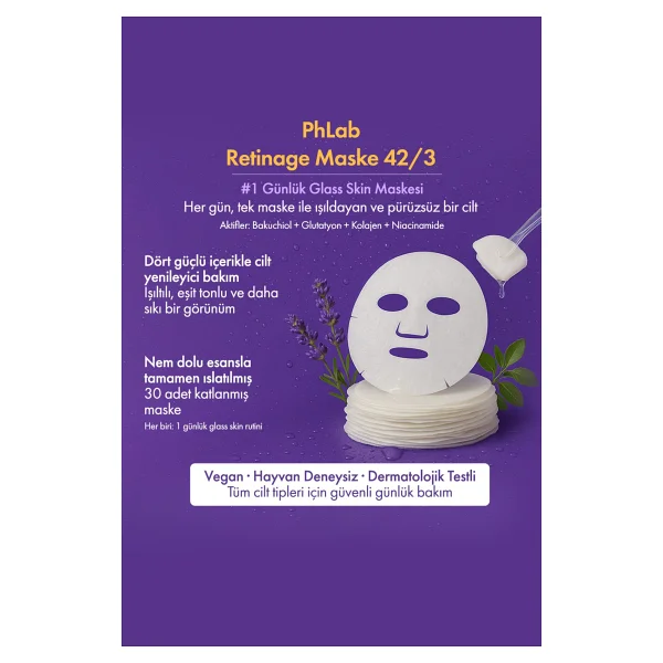 Ph Lab Retinage Daily Quick Günlük 30'lu Yüz Maskesi - Görsel 5