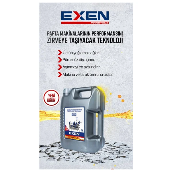 Exen Mineral Pafta Diş Açma Yağı 5 Litre - Tg-70 - Görsel 2