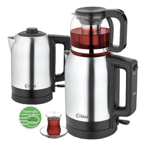 Kiwi Ktm-2910 2200 W Cam Demlikli Çay Makinesi - Görsel 2
