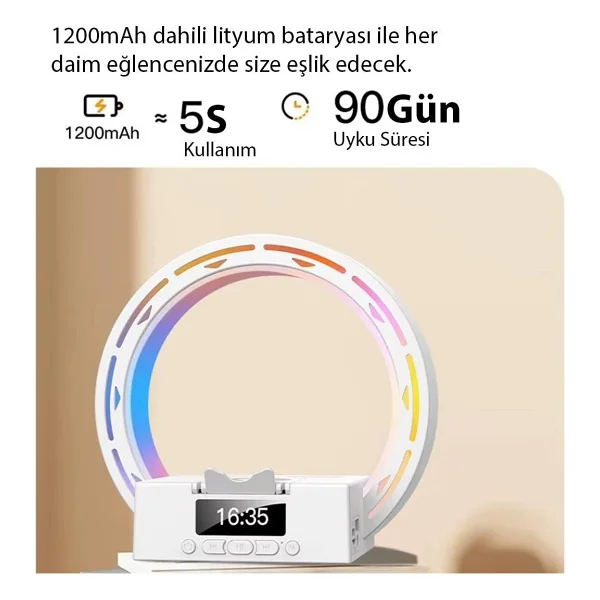 Magicvoice Mv-25163 Bluetooth Taşınabilir Hoparlör Kablosuz Telefon Standlı Şarjlı Diger - Görsel 4