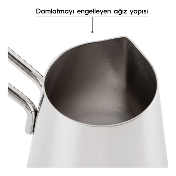 Nehir Everest 29016 Standlı 3'lü Çelik Cezve Seti - Görsel 7