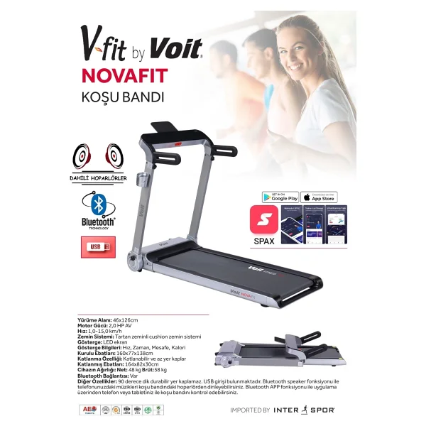 Voit Nova Fit Koşu Bandı - Görsel 2