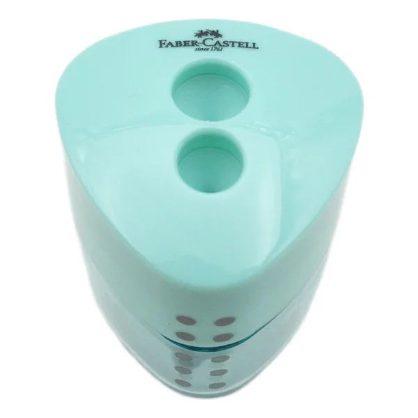 Faber Castell Grip Auto Çift Hazneli Kalemtıraş Pastel Renkler 183107 - Görsel 2