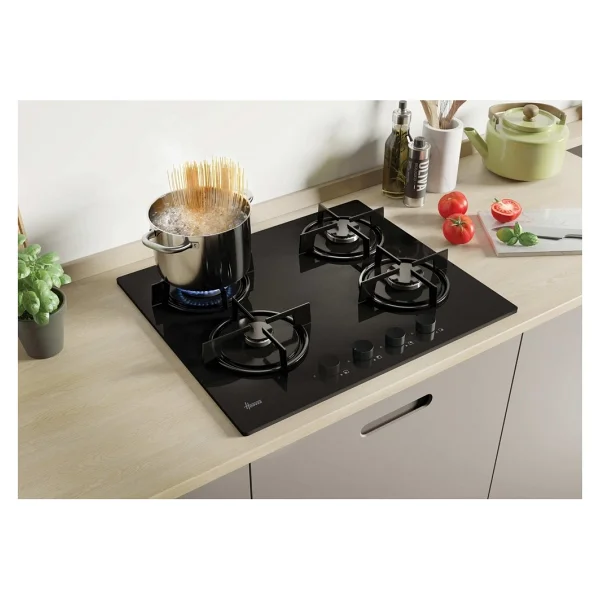 Hoover Hvw6mbb Siyah Cam Ankastre Ocak - Görsel 2