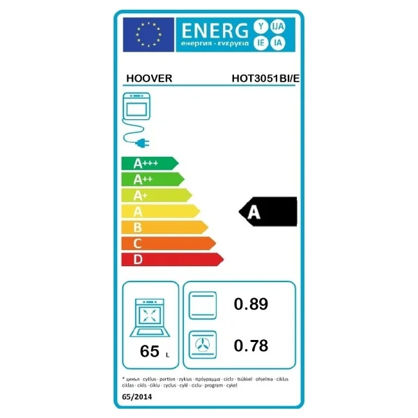 Hoover HOT 3051 BI Siyah Ankastre Fırın - Görsel 4