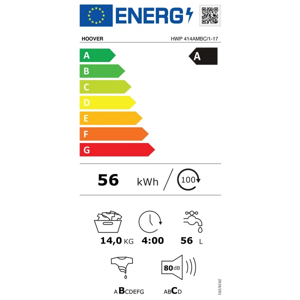 Hoover Hwp 414ambc/1-17 Wi-Fi 14 Kg 1400 Devir Çamaşır Makinesi - Görsel 6