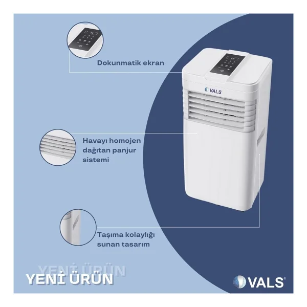 Vals AC 09 PER A++ 9000 BTU Mobil Klima - Görsel 3