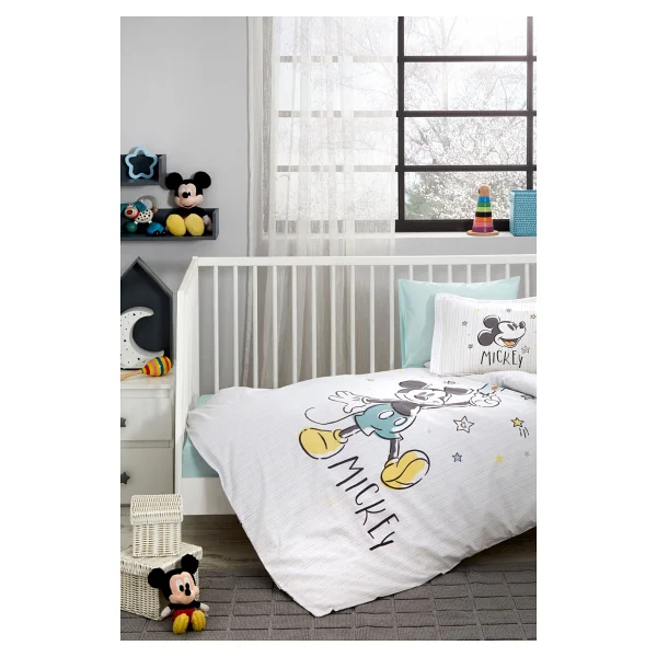 Özdilek Mickey Mouse Good Night Disney Lisanslı Bebek Nevresim Takımı 0247 - Beyaz - Görsel 9