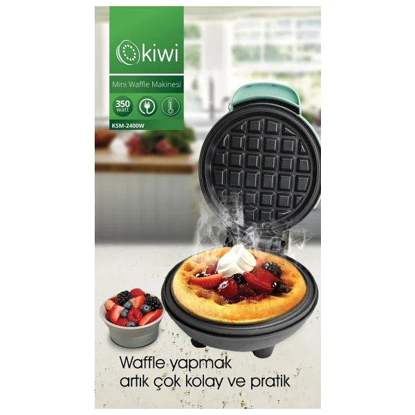 Kiwi Ksm-2400w Mini Waffle Makinesi - Görsel 4