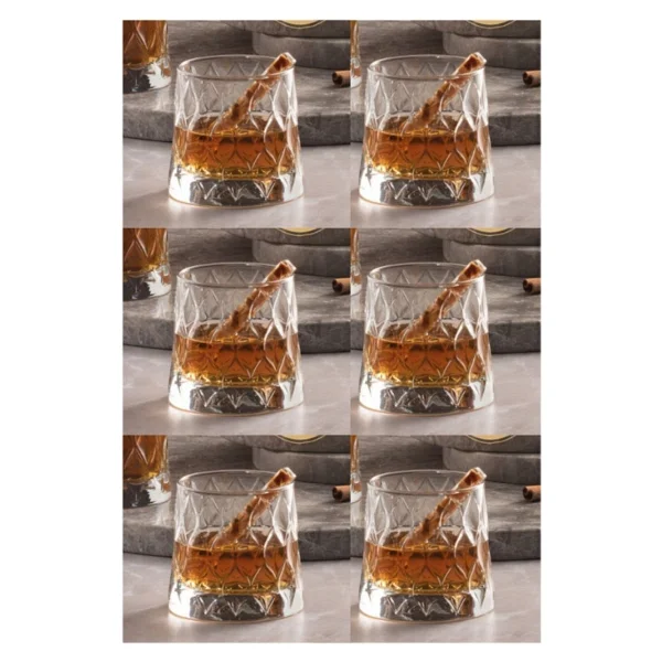 Paşabahçe Leafy 420194 300 Cc 6'lı Viski Bardağı - Görsel 3