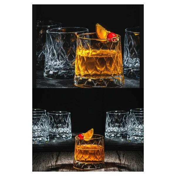 Paşabahçe Leafy 420194 300 Cc 6'lı Viski Bardağı - Görsel 4