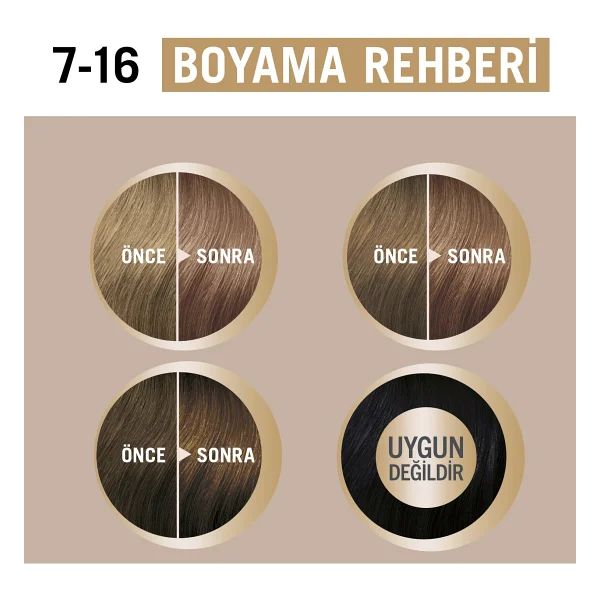 Schwarzkopf Creme Supreme 7.16 Küllü Soğuk Kumral Saç Boyası - Görsel 7