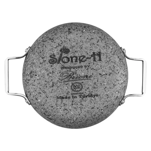 Brioni Stone-Age 18-20-22 Cm 7 Parça Kapaklı Sahan Seti - Görsel 4